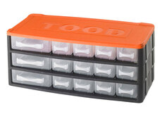 Box na nářadí 15 zásuvek, 330x170x140 mm, plast