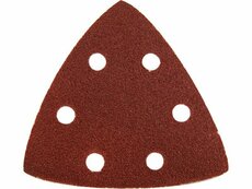 Brusný papír delta 93 mm, P80, 6 otvorů, suchý zip, sada 20 ks - EXTOL PREMIUM EX8803883