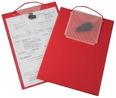 Desky na dokumenty A4 s kapsou, červené - Turbo 9015-00396