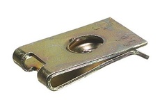 Plechové pružné matice 3,5x16,5x11,0 mm uzavřené, pro samořezné šrouby, pozink sada 100 ks