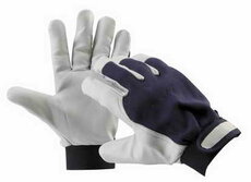 Pracovní rukavice PELICAN BLUE, kozinková dlaň, velikost 10