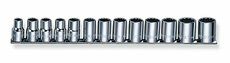 Hlavice 1/2” nástrčné 12hranné, velikosti 10-24 mm, sada 13 ks - JONNESWAY S05H4113S