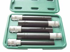 Hlavice 1/2” prodloužené E-TORX E10-E18, na hlavy válců, sada 5 ks - JONNESWAY AI050112