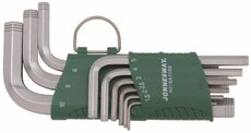 Sada klíčů Imbus, s protiskluzovými drážkami, 9 kusů - JONNESWAY H01SA109S