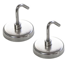 Magnetické háčky, průměr 38 mm, sada 2 ks