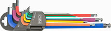 Sada metrických zástrčných klíčů IMBUS 1,5-10mm 9ks kulička color NEO tools