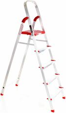 Schůdky - štafle hliníkové skládací, výška 106 cm, 5 stupňů - ALU STEPS 5