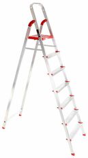 Schůdky - štafle hliníkové skládací, výška 153 cm, 7 stupňů - ALU STEPS 7