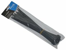 Stahovací pásky 5 x 250 mm, 50 kusů, černá barva - ASTA