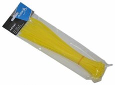 Stahovací pásky 5 x 250 mm, 50 kusů, žlutá barva - ASTA