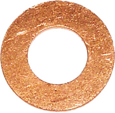 Těsnicí kroužky 10,0x14,0x1,0 mm, DIN 7603, měděné, sada 100 ks