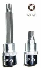 Zástrčná hlavice XZN (Spline), 1/2", velikost M12, délka 100 mm - JONNESWAY S64H4212