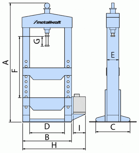 Ruční/nožní hydraulický lis WPP 20 BK