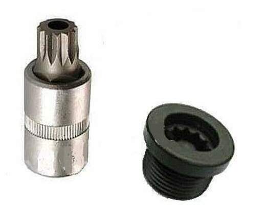 Klíč na výpustný šroub oleje Audi, VW 1/2" XZN M16