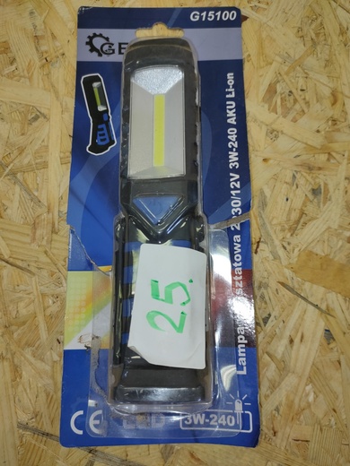 Dílenská LED svítilna s akumulátorem 230/12V - BAZAROVÝ produkt - G15100-2