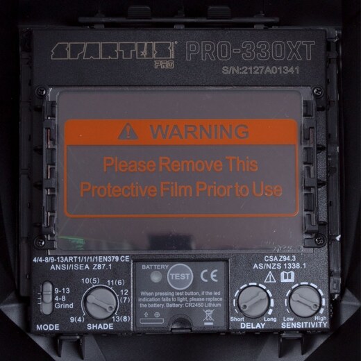 Svářecí kukla SPARTUS Pro 330XT, samostmívací, pro MIG/MAG, TIG a MMA