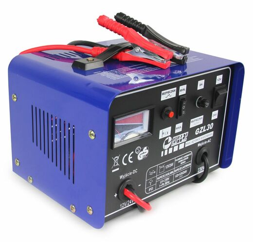 Nabíječka autobaterií 12/24V, 30-250 Ah - GZL-30