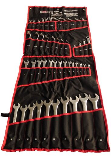 Sada klíčů - očko-otevřené, zahnuté, S klíče, TORX, na brzdové trubky, 47 ks