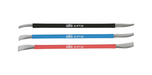 Montážní páky, oboustranné, délka 185 mm, sada 3 ks - SATRA