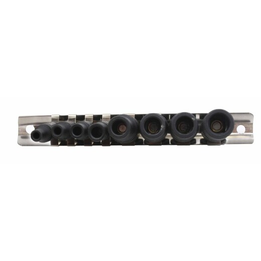 Nástrčné hlavice pro upnutí závitníků, magnetické, 1/4" a 3/8", 8 ks na liště - SATRA
