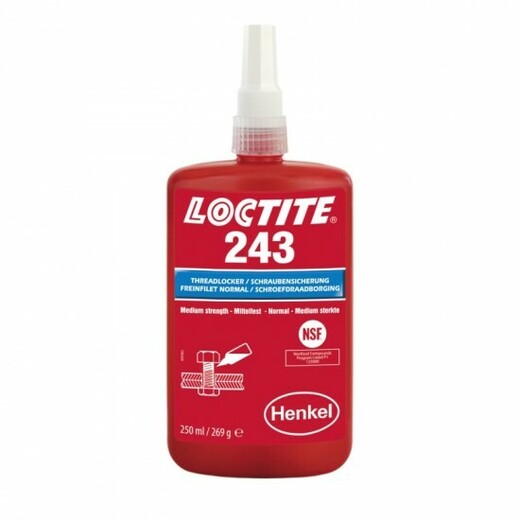 Lepidlo do závitů, středněpevnostní, 250 ml - Loctite 243