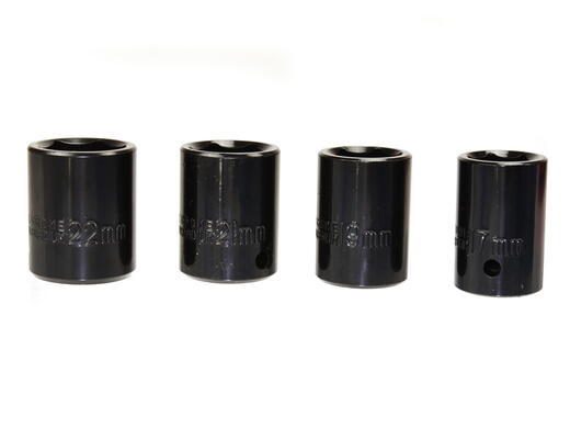 Rázový utahovák 1/2", elektrický, s LCD displejem, 150-350 Nm, s hlavicemi 17-22 mm