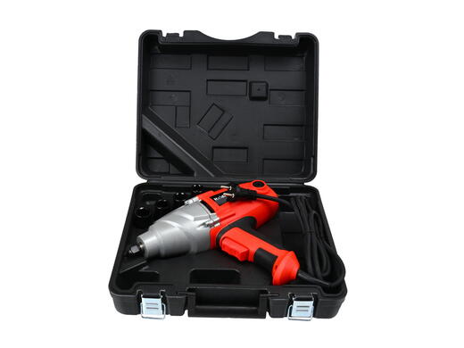 Rázový utahovák 1/2", elektrický, s LCD displejem, 150-350 Nm, s hlavicemi 17-22 mm