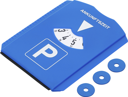 Škrabka na okna a parkovací hodiny, plast