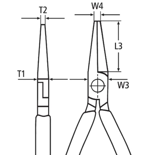 Montážní kleště, rovné, extra dlouhé 280 mm - Knipex 28 81 280
