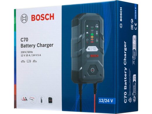 Nabíječka baterií 12V/24V, 14-300 Ah/14-120 Ah, 10A - Bosch C70