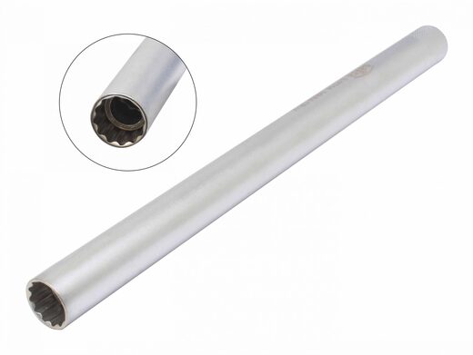 Hlavice na zapalovací svíčky 3/8", 14 mm, prodloužená 250 mm, s magnetem - SATRA