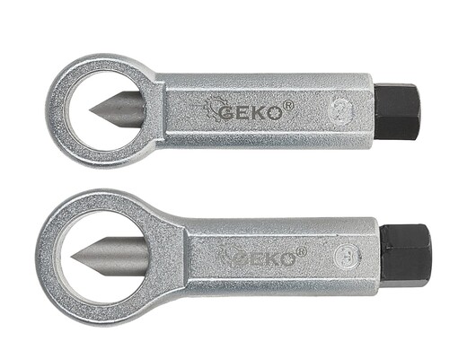 Vytahováky na poškozené šrouby, matice a čepy, se střihači matic, sada 26 ks