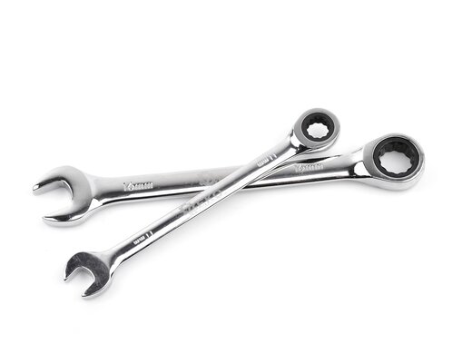 Klíče očkoploché ráčnové 8 - 19mm, sada 12ks - GEKO