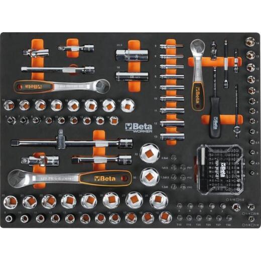 Sestava dílenského nábytku C45PRO 2X, 268 ks nářadí - Beta Tools