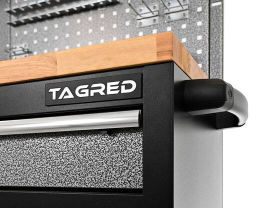 TA189, 2v1 Dílenský vozík a sestava – regál a skříňka do dílny a garáže - Tagred