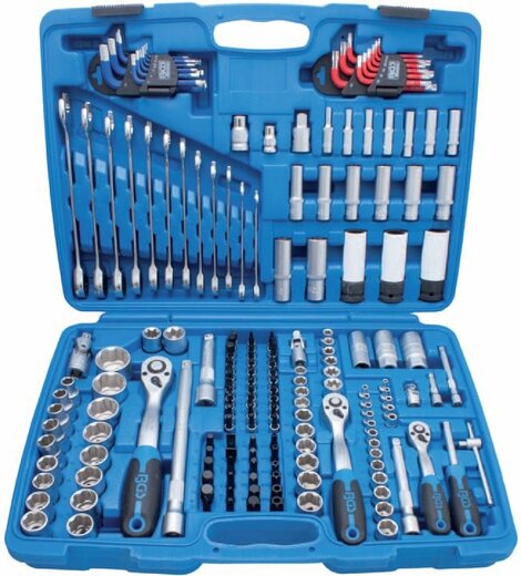 Gola sada 1/4", 3/8", 1/2", 218 dílů - BGS 2290