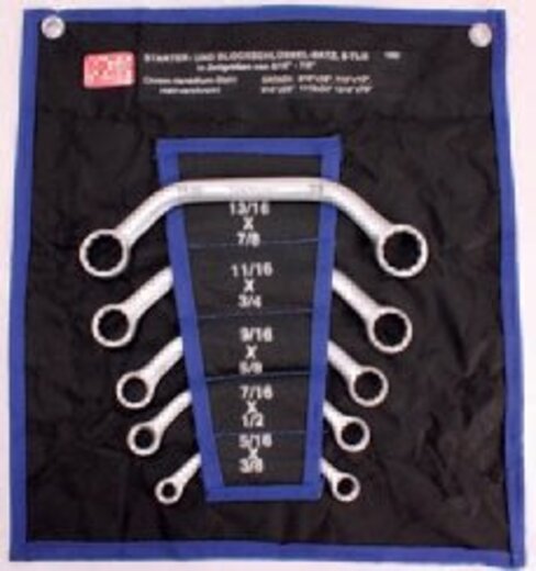 Klíče očkové "C" profil, palcové 5ks - BGS 1222