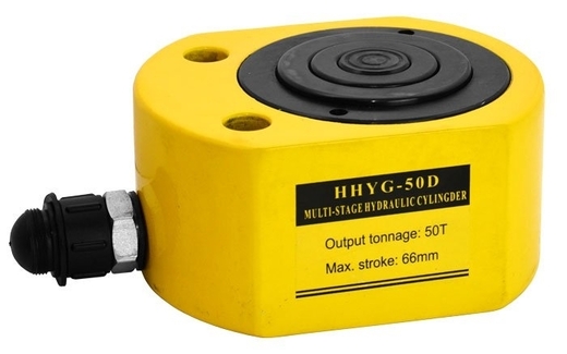 Hydraulický válec nízký teleskopický, extra nosnost 50 tun - HHYG-50D
