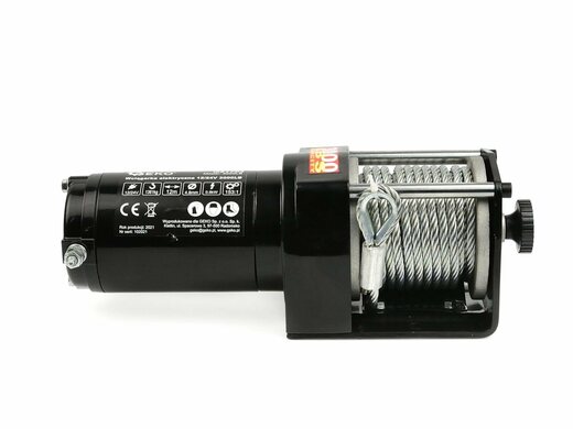 Elektrický lanový naviják 900 W/12 V, max zatížení 1,36 t, pro čtyřkolky - GEKO