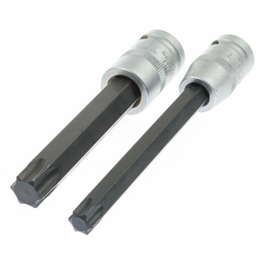 Hlavice na šrouby hlavy válců 1/2", profily TORX, TORX-E, XZN a RIBE, sada 9 ks - ASTA