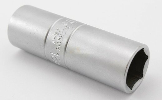 Hlavice na zapalovací svíčky, 1/2" 16 mm, s gumovým poudrem, JONNESWAY S17H4116