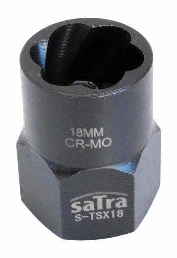 Hlavice nástrčná na poškozené šrouby 1/2", rozměr 18 mm - SATRA