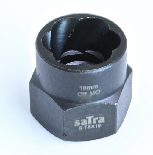 Hlavice nástrčná na poškozené šrouby 1/2", rozměr 19 mm - SATRA