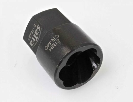 Hlavice nástrčná na poškozené šrouby 1/2", rozměr 21 mm - SATRA
