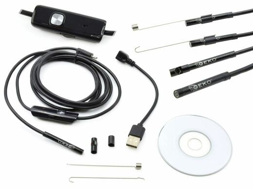 Inspekční endoskop s kamerou, vodotěsný, kabel 2 m, pro Android
