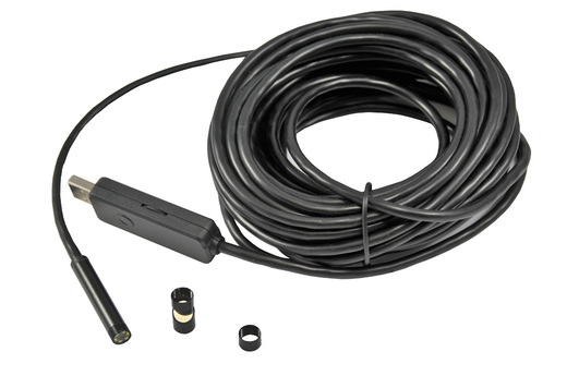 Inspekční endoskop s kamerou a USB, extra dlouhý kabel 10 m, software na CD