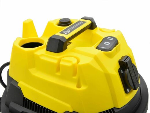 Průmyslový vysavač pro mokré i suché vysávání, s oklepem filtru, 25 l