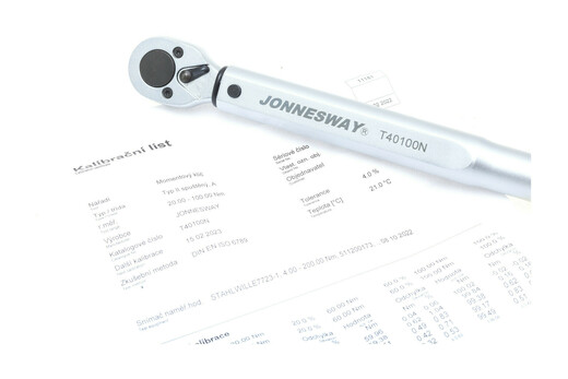 Momentový klíč oboustranný levý-pravý 3/8" 20-100 Nm, certifikát - JONNESWAY T40100N