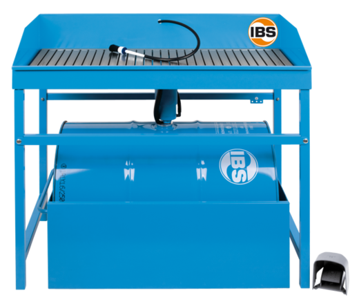 Mycí stůl typ M 200 litrů, extra nosnost 250 kg, elektrické čerpadlo, štětec - IBS Scherer