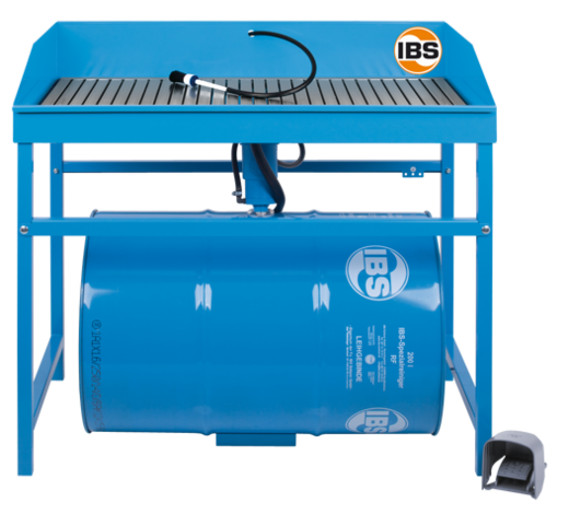 Mycí stůl typ M 200 litrů, extra nosnost 250 kg, elektrické čerpadlo, štětec - IBS Scherer